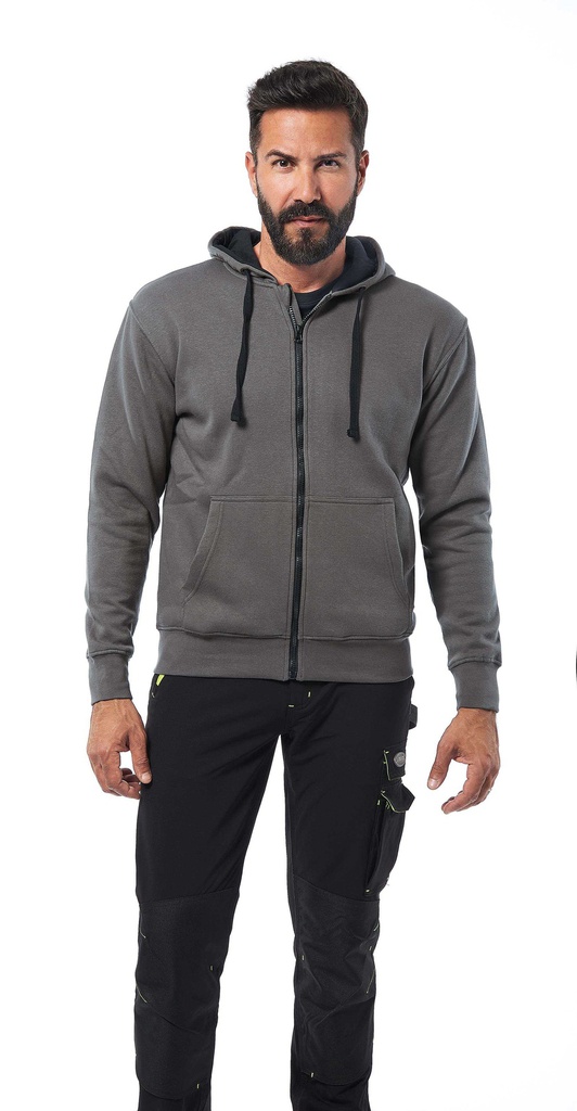 FELPA POLYCOTONE ZIP LUNGA FIJI