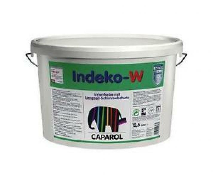 CAPAROL INDEKO W BIANCO 12.5 LT PITTURA OPACA SPECIALE CON ELEVATA AZIONE PRESERVANTE DEL FILM DA MUFFE E PARASSITI DEI MURI