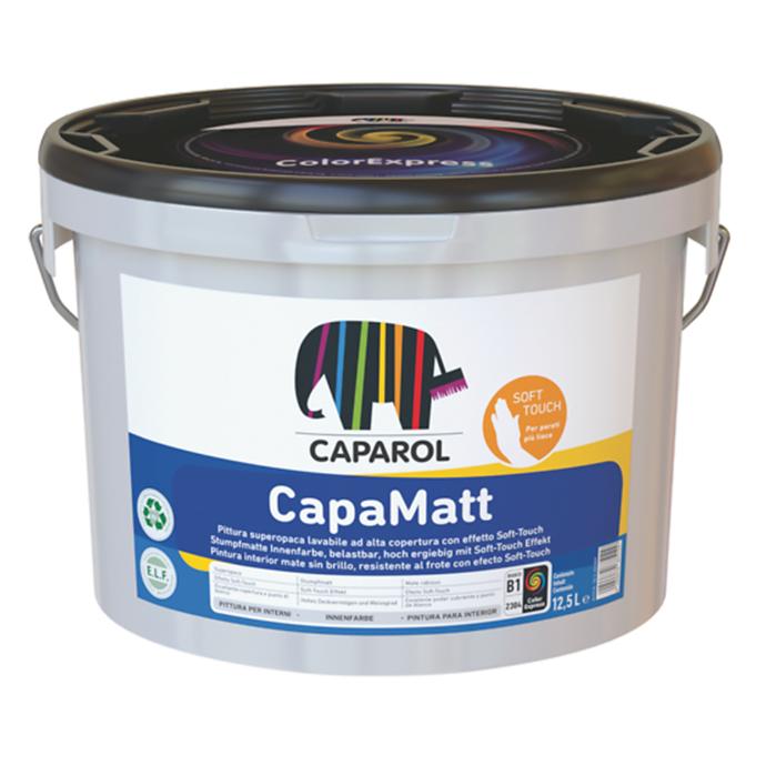 CAPAROL CAPA-MATT PITTURA EXTRA OPACA LAVABILE PER INTERNI BIANCO/BASE 1 12.5 LT COD.418428