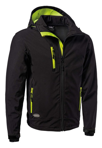 GIACCA SOFTSHELL NERO/GIALLO COD.SLALOMCAP5-L