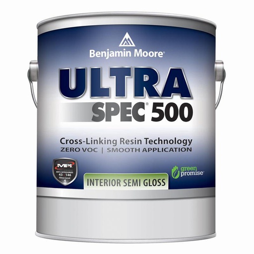 [MND000229] Benjamin Moore Ultra Spec 500 SEMIGLOSS - WHITE - GAL=3.785 LT COD.BMN53901-001