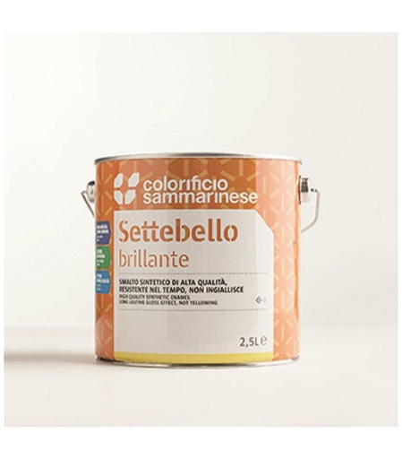 [SAM000544] SAMMARINESE SETTEBELLO VERDE FORESTA 2,5 LITRI SMALTO SINTETICO BRILLANTE EXTRA A BASSO CONTENUTO DI C.O.V.