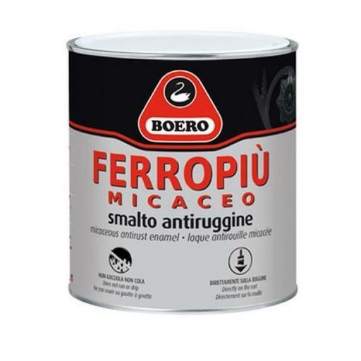 [BOE000406] FERROPIU' NERO GRAFITE GR.FINE 0,75 LT COD.450.240