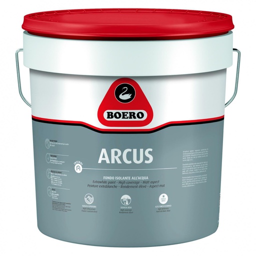 [BOE000030] BOERO ARCUS WATER-BASED INSULATING FINISH PRIMER FOR INTERIORS SPECIAL FOR STAINS - WHITE 0.75 LT