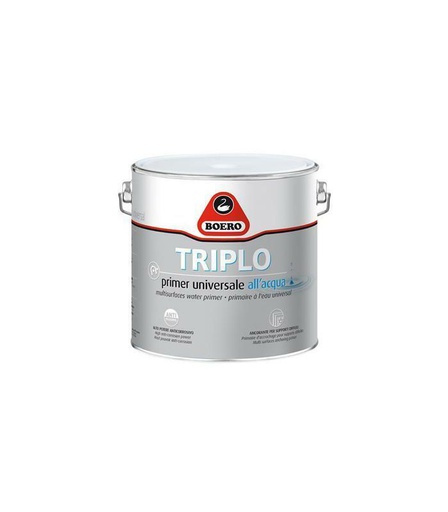 [BOE000096] BOERO TRIPLO GRIGIO 0,500 LITRI PRIMER ANCORANTE ALL'ACQUA IDEALE PER SUPPORTI DIFFICILI E COME MANO DI FONDO SUL LEGNO