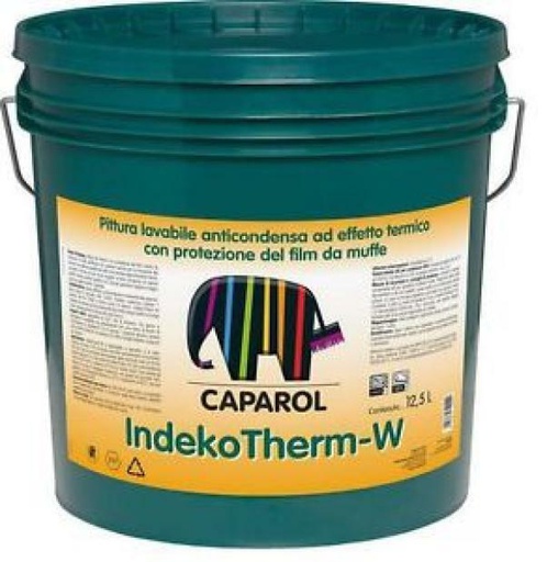 [CAP000261] Caparol Indekotherm W 12,5 LT Washable anti-condensation paint with thermal effect with protection of the film from mould