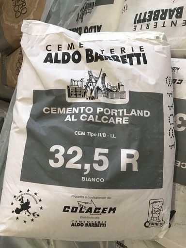 [BAR000001] BARBETTI CEMENTO 32,5 BIANCO 25 KG BC=40CF