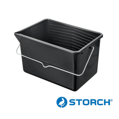 [STO000702] STORCH SECCHIO PER PITTURA IN PLASTICA NERA 12 LT